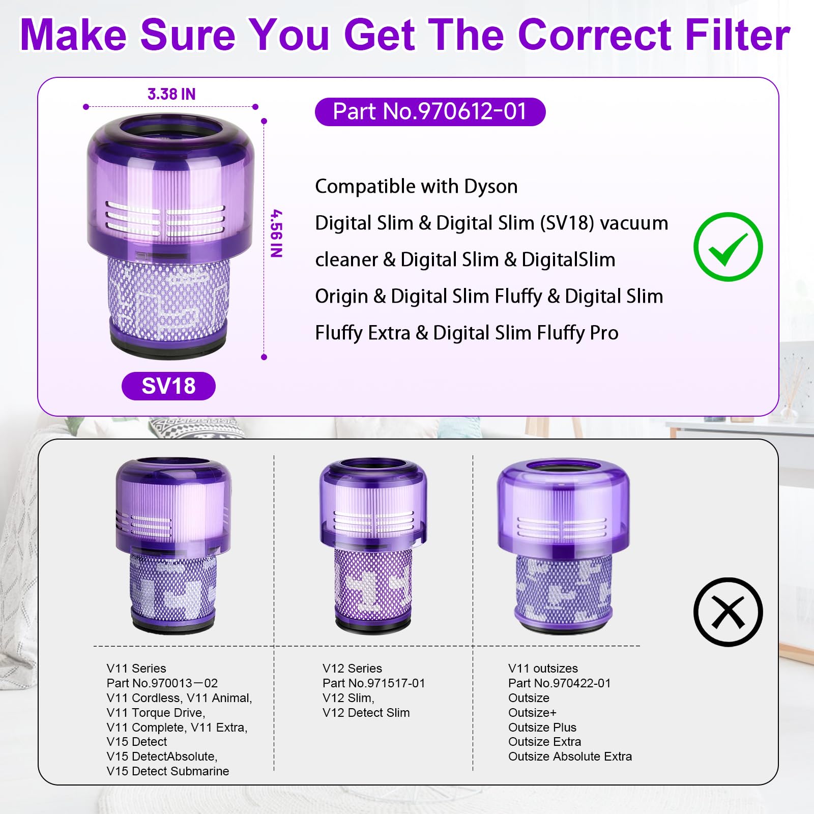 ダイソン♡︎SV18 Amazon.com - SV18 Filter Replacement for Dyson Digital Slim
